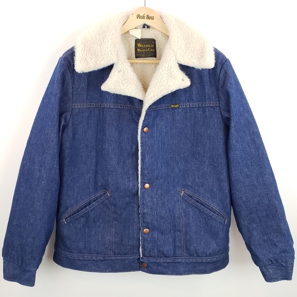 Wrangler Other - Vintage Wrangler Denim Sherpa Trucker Jacket